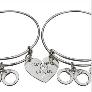 Best Friend Bracelet, Best Friends Jewelry, Handcuff Bracelet-Partner in Crime
